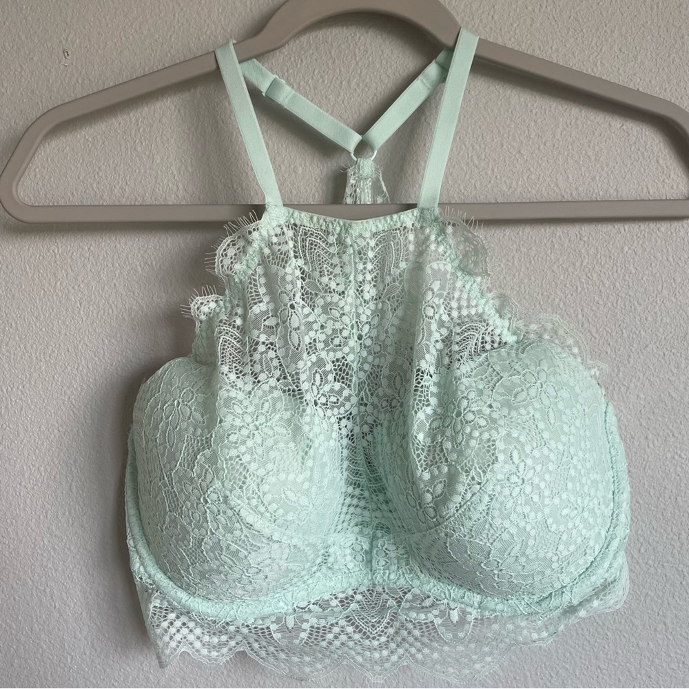 Victoria’s Secret Pink Push Up Lace Racerback Bra